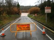 Deu carreteres tallades a Girona a causa de les pluges intensas