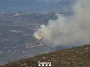 Setze dotacions dels Bombers treballen en un incendi a Llimiana que afecta unes 6,5 hectàrees